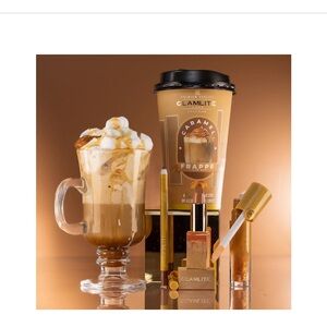 Glamlite Caramel Frappe Lip Gloss - Gold and Brown